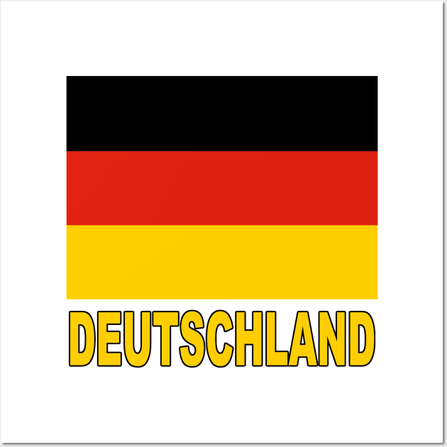 The Pride of Deutschland - German National Flag Design (German Text) Wall Art by Naves